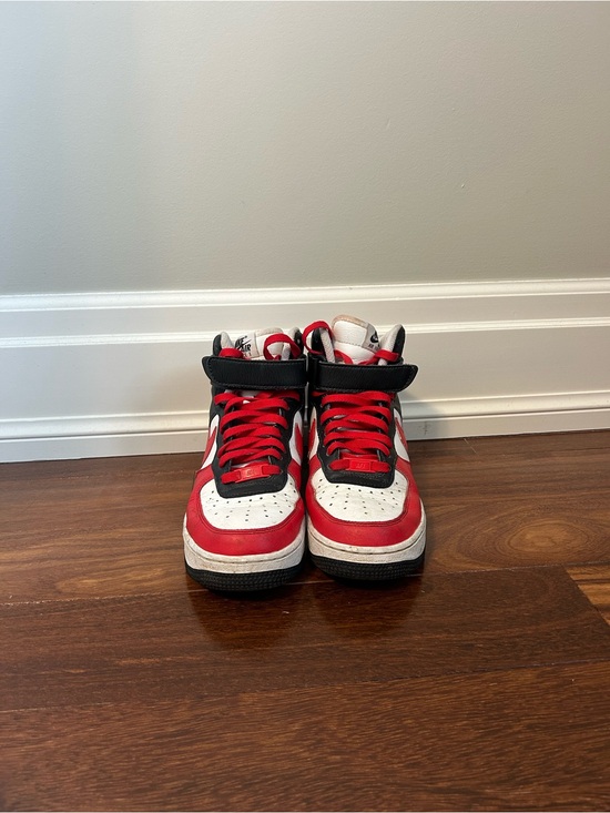 Nike Shoes - Red & White Nike Air Force 1